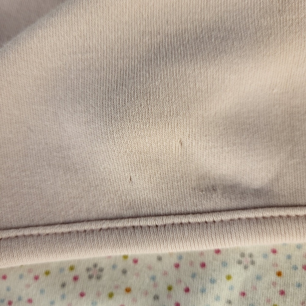 Gymboree 26"x28" Panda Bear Pink/Dots Baby Blanket Reversible 2007 Girl - Picture 9 of 9
